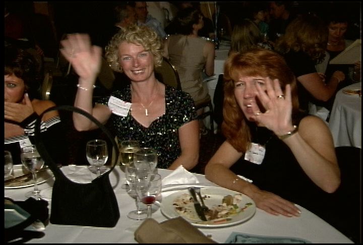 Two women at a table at the Westin